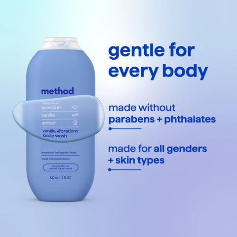 body wash - vanilla vibrations, 18 fl oz