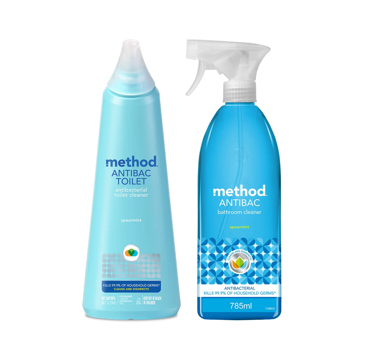 spearmint antibacterial bathroom cleaning duo, 52 oz