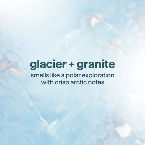 body wash - glacier + granite, 18 fl oz