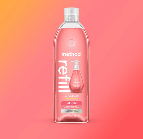 pink grapefruit gel hand wash refill 5-count bundle, 170 fl oz